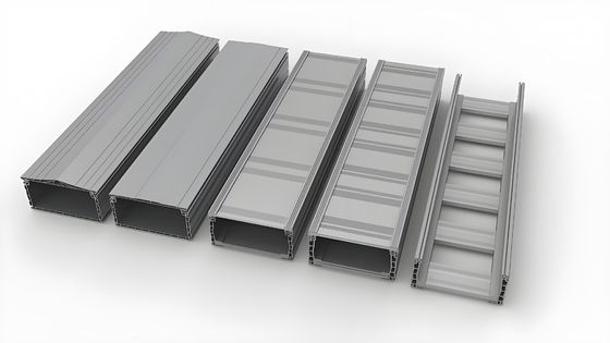 Wall Mounted Molded Ventilated Trough Cable Tray / Rectangular Galv Cable Tray