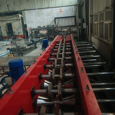 Un buen precio. Máquina de fabricación de bandejas de cable automática de hoja galvanizada 2-15kw con tecnología de corte hidráulico en línea